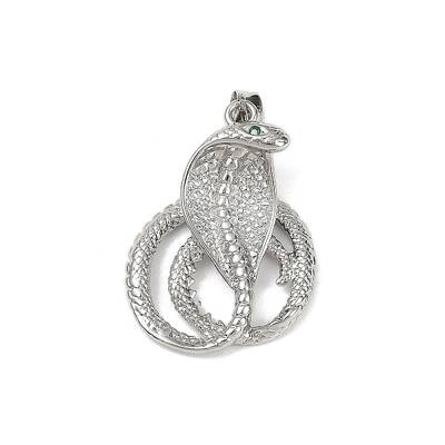Brass Micro Pave Cubic Zirconia Pendants