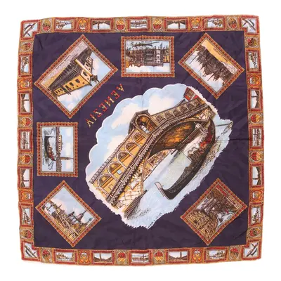 Unbranded Graphic Scarf - No Size Multicoloured Silk