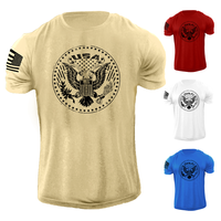 Distressed USA Eagle Flag T-Shirt Patriotic American Tee