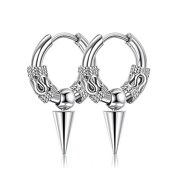 Non-Tarnish 304 Stainless Steel Hoop Earrings