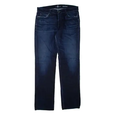 7 FOR ALL MANKIND Womens Jeans Blue Regular Straight W38 L36