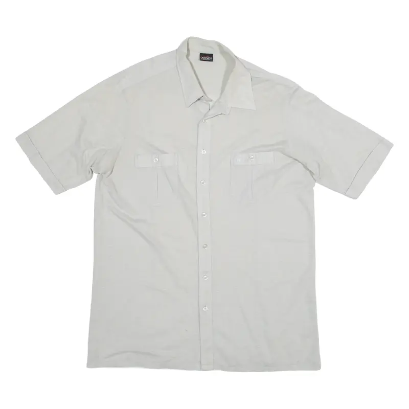 JOCKEY INTERNATIONAL Plain Shirt Grey Short Sleeve Mens XL