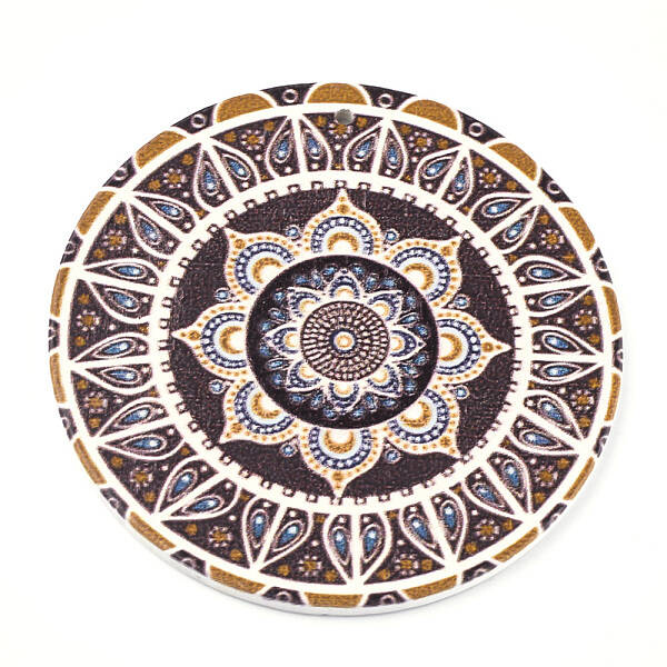 Printed Wooden Big Pendants
