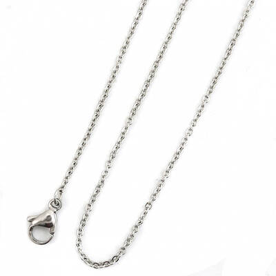 Non-Tarnish 304 Stainless Steel Cable Chain Necklace for Men Women