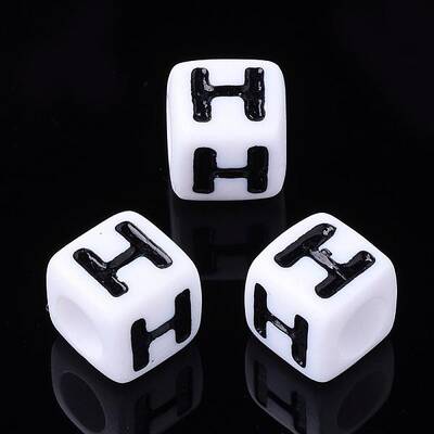 Letter Acrylic Beads