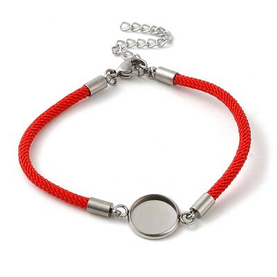 Milan Cord & 304 Stainless Steel Bracelets Making