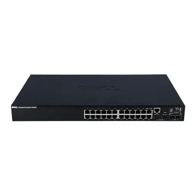 Dell PC5524 | PowerConnect 5524 24 x Ports 10/100/1000Base-T + 2 x SFP+ Ports Layer 3 Managed 1U Rack-mountable Gigabit Ether...
