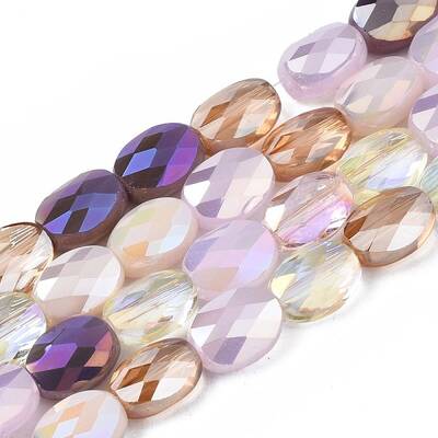 Electroplate Glass Beads Strands