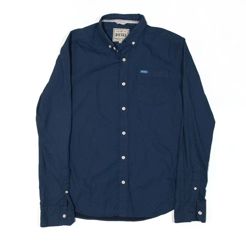 DIESEL Blue Plain Shirt S