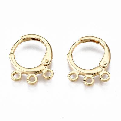 Brass Huggie Hoop Earring Findings