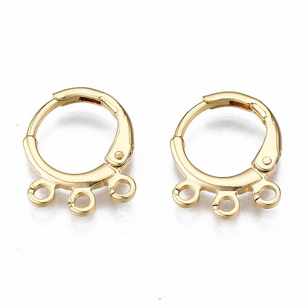 Brass Huggie Hoop Earring Findings