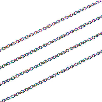 PVD Vacuum Plating 304 Stainless Steel Cable Chains