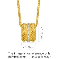 'The Oriental' 999.9 Gold Diamond Necklace