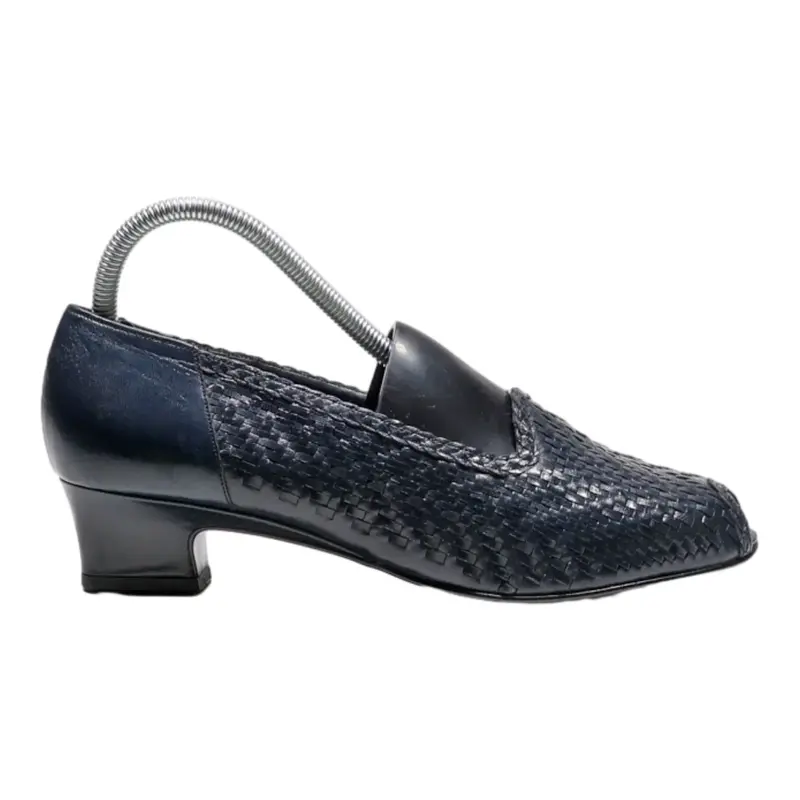 GABOR Peep Toe Heels Blue Synthetic Womens UK 4.5