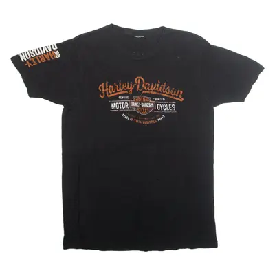 HARLEY DAVIDSON Lancaster Willow Street Pennsylvania Mens Biker T-Shirt Black USA S