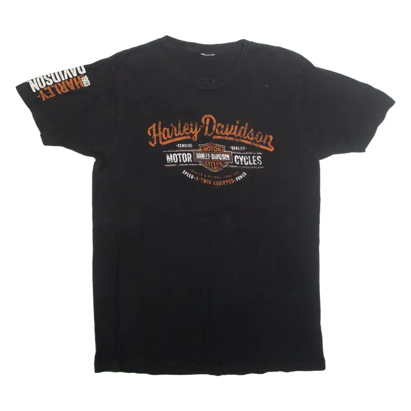 HARLEY DAVIDSON Lancaster Willow Street Pennsylvania Mens Biker T-Shirt Black USA S