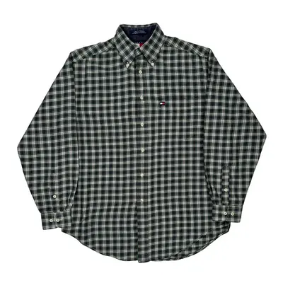 Tommy Hilfiger Checked Shirt - Small Blue Cotton