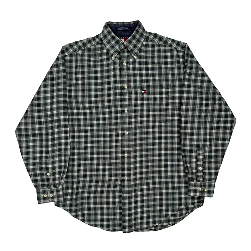 Tommy Hilfiger Checked Shirt - Small Blue Cotton