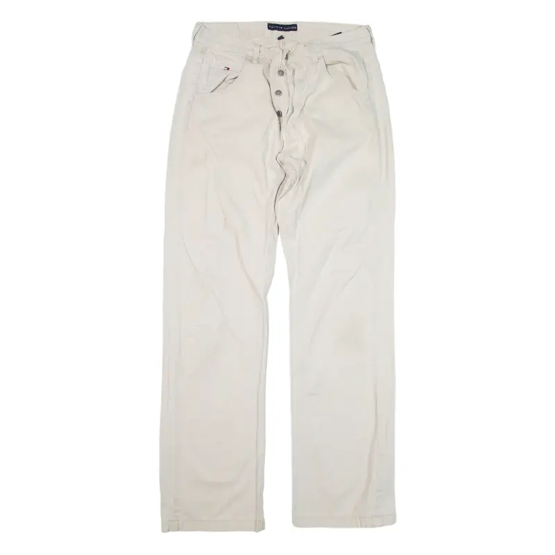 TOMMY HILFIGER Trousers Cream Regular Straight Mens W32 L32