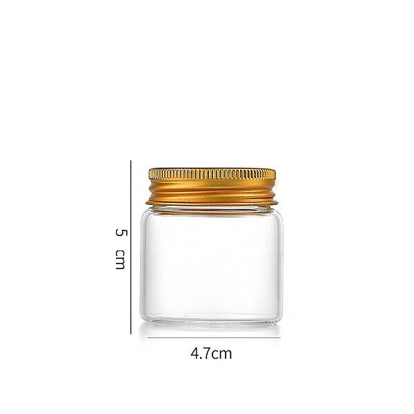 Column Glass Screw Top Bead Storage Tubes