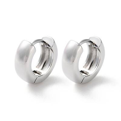 Rack Plating Brass Hoop Earrings