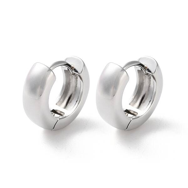 Rack Plating Brass Hoop Earrings
