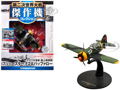 Brewster F2A Buffalo Fighter Aircraft 3rd Squadron, Lentolaivue 24 Finnish Air Force 1/72 Diecast Model by DeAgostini