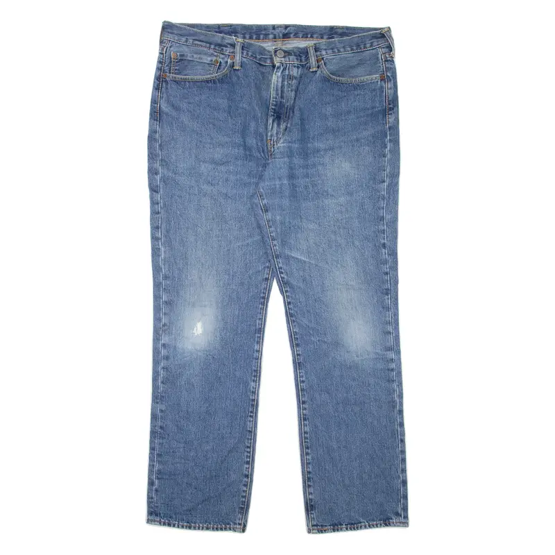 LEVI'S 514 Jeans Mens Blue Slim Straight Stone Wash W38 L32