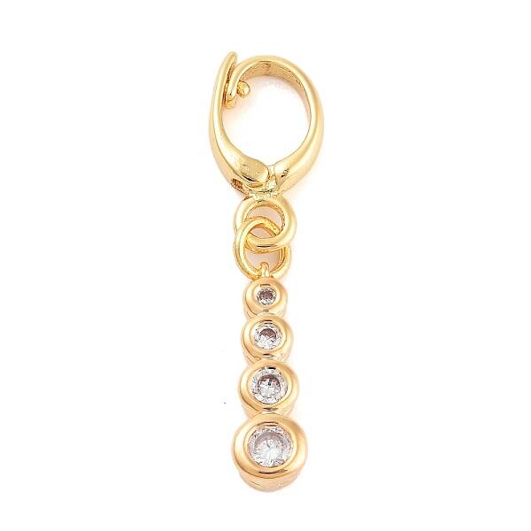 Brass with Cubic Zirconia Charms