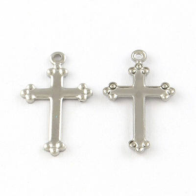 Tarnish Resistant Cross 201 Stainless Steel Pendants