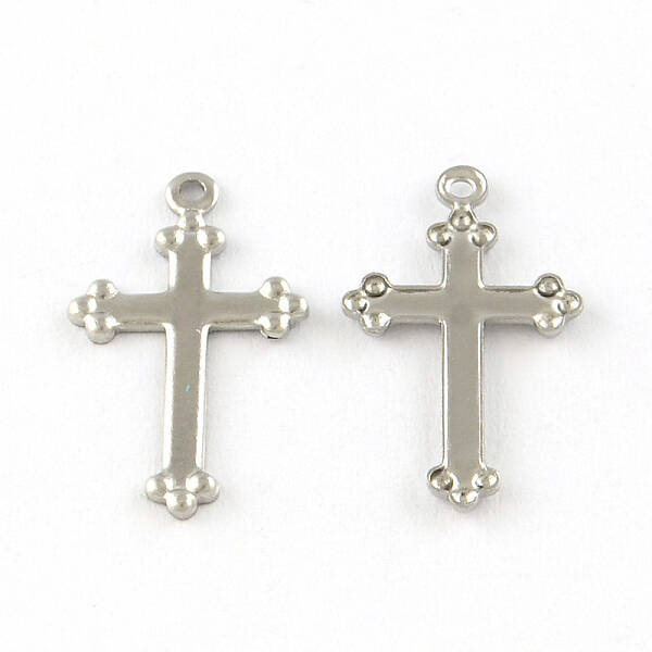 Tarnish Resistant Cross 201 Stainless Steel Pendants
