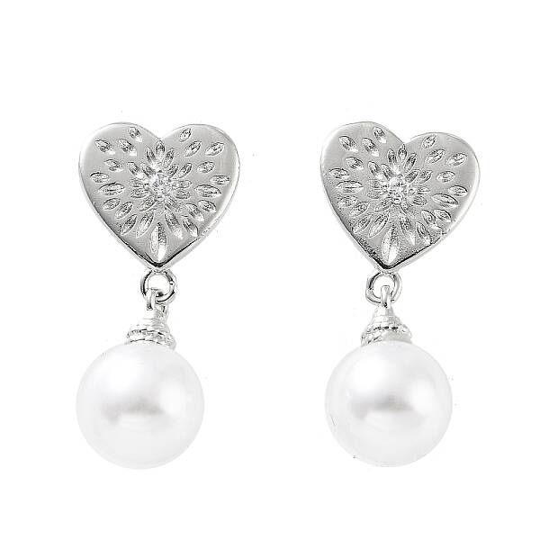 Heart Rack Plating Brass Studs Earrings for Women
