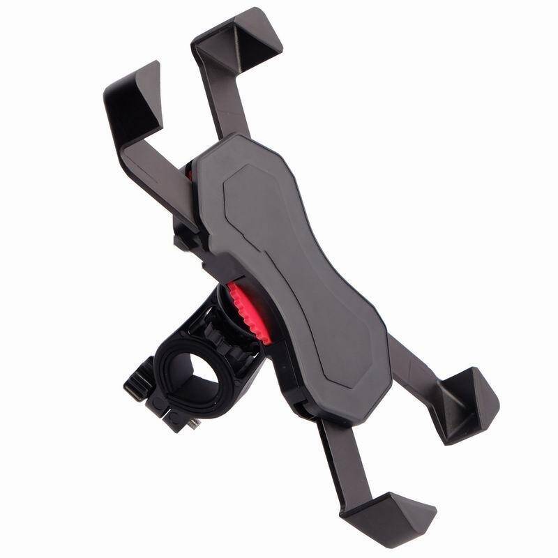 Universal 4-Corner Bike Phone Mount – Secure Handlebar Holder for Smartphones