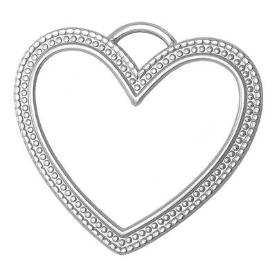 304 Stainless Steel Heart Pendant Cabochon Settings