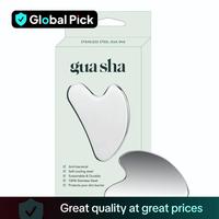 Premium Stainless Steel Gua Sha Facial Tool - Durable Metal Massage Board for Face and Body, Includes Exquisite Gift Box, Fac...