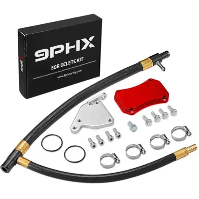 2011-2016 LML Duramax EGR Valve Cooler Delete Kit Black Off Plate for GMC Chevrolet