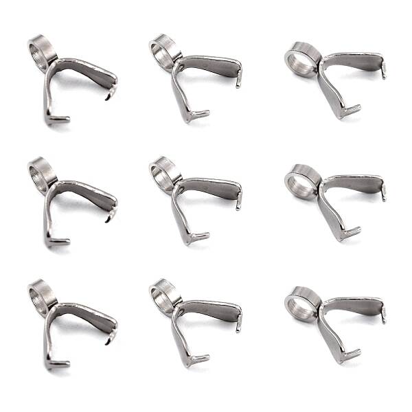 Non-Tarnish 201 Stainless Steel Pinch Bails