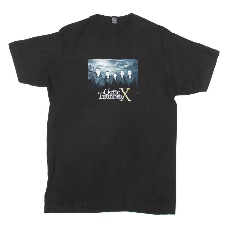 TULTEX Celtic Thunder X Mens Band T-Shirt Black USA M