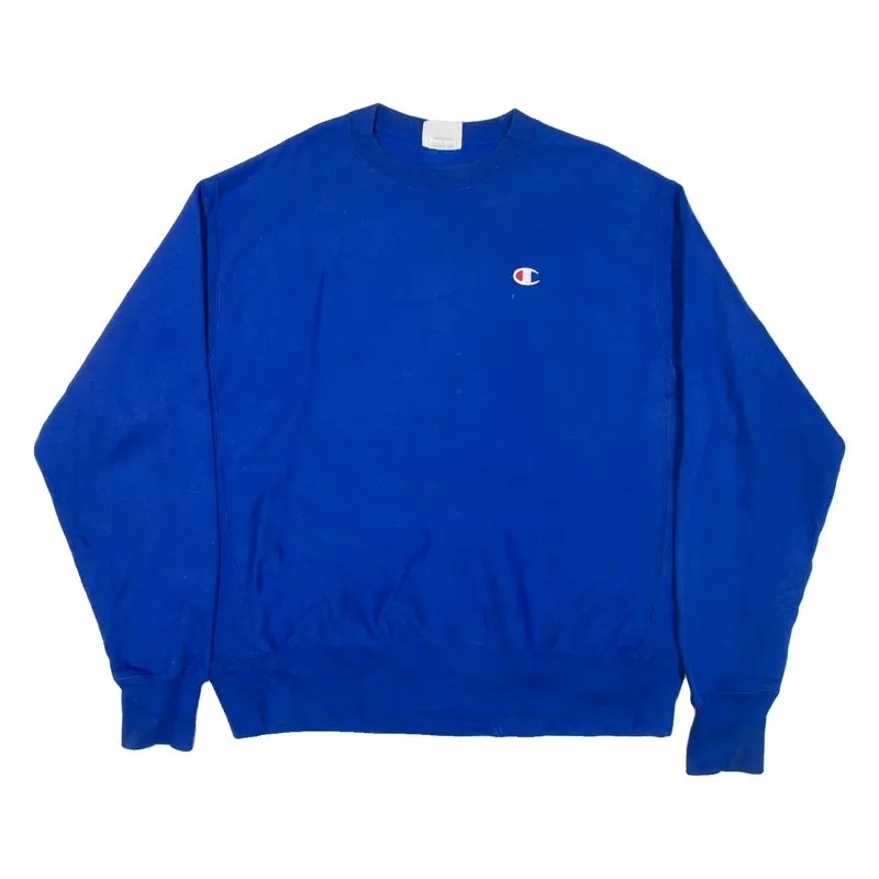CHAMPION REVERSE WEAVE Mens Sweatshirt Blue L