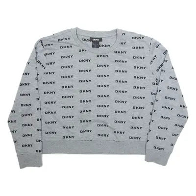 DKNY Cropped Womens Sweatshirt Grey L