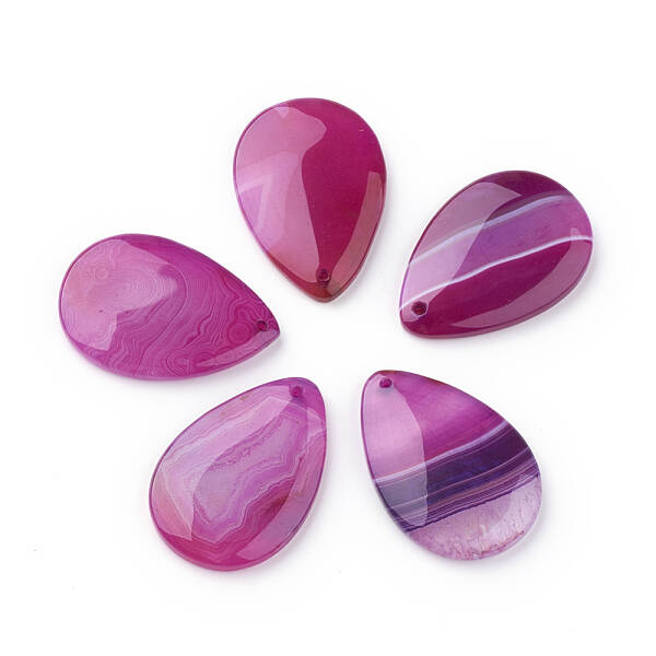 Natural Striped Agate/Banded Agate Pendants