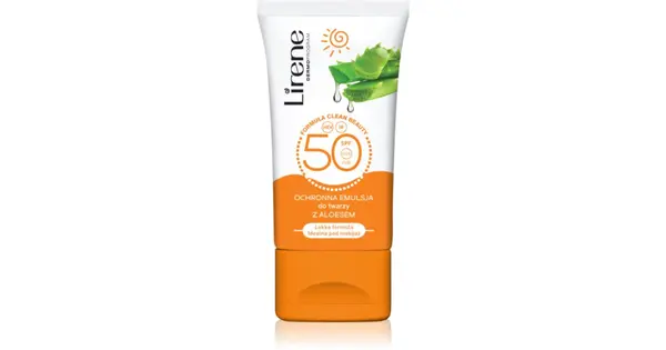 Lirene Protective day emulsion for face and décolleté aloe vera spf 50 50 ml