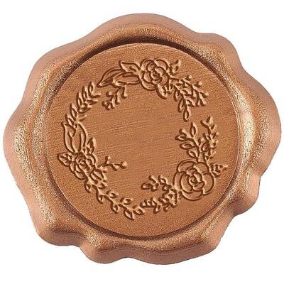 50Pcs Adhesive Wax Stamp Stickers