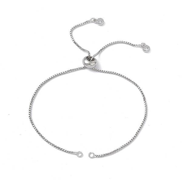 Brass Box Chains Slider Bracelet Makings