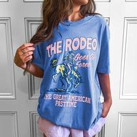 Sky Blue Rodeo Forever Western Tee, Cowgirl Rodeo Vintage Shirt, Western Style Unisex Shirt for Women, Country Life Casual T-...