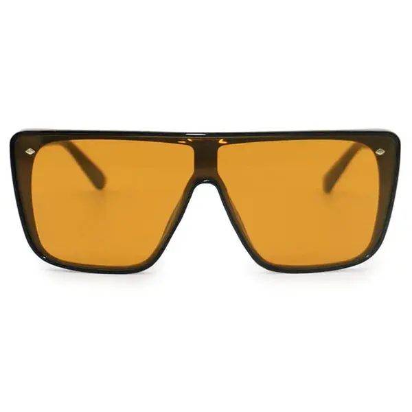 Sustainable Rayz - Limited Edition Yellow Squared Sunglasses | Color: Black - Yellow | Size: OS