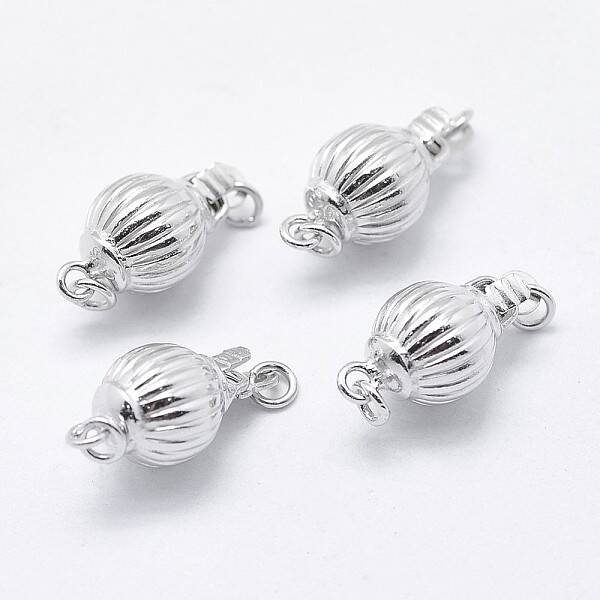 Anti-Tarnish Rhodium Plated 925 Sterling Silver Box Clasps