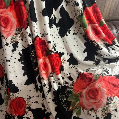 zCow Rose Bouquet Soft Oversized Blanket 82\