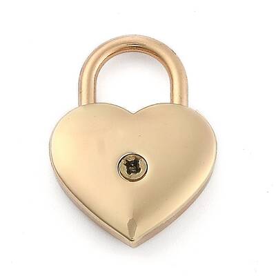 Heart Shaped Zinc Alloy Padlock