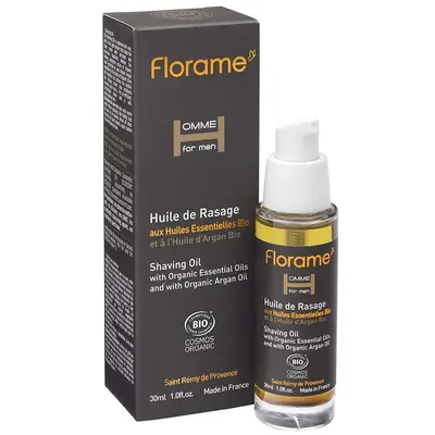 Florame Homme For Men Organic Shaving Oil 30ml